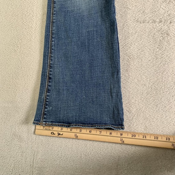 American Eagle Artist Jeans Womens 6 Blue Medium Wash Low Rise Stretch Bootcut - Picture 7 of 13